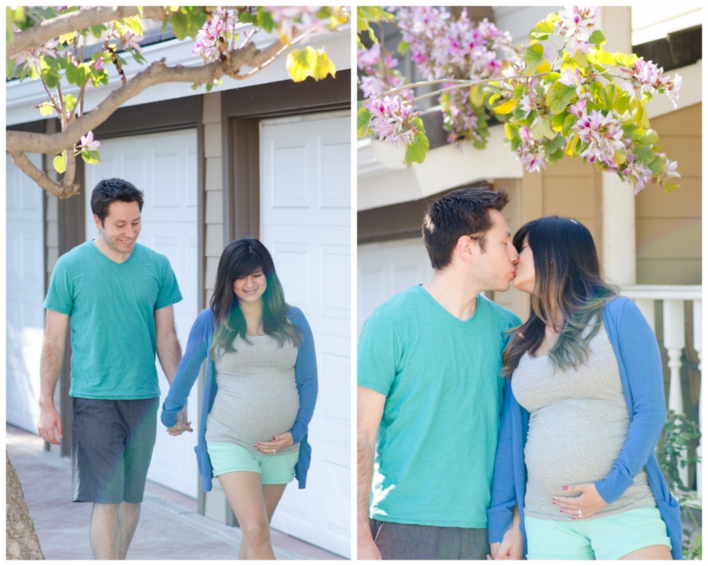 husband and wife maternity photos