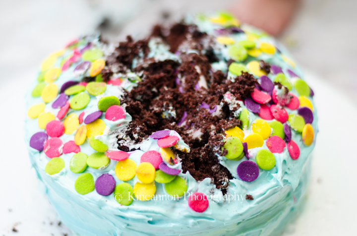 1st birthday cake smash photography / Kincannon Photography