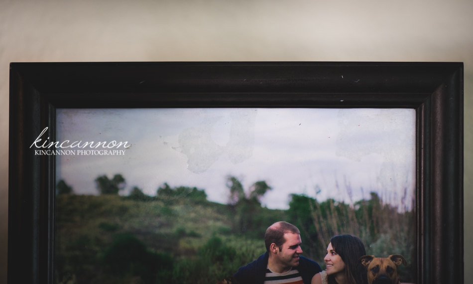 photo stuck to glass